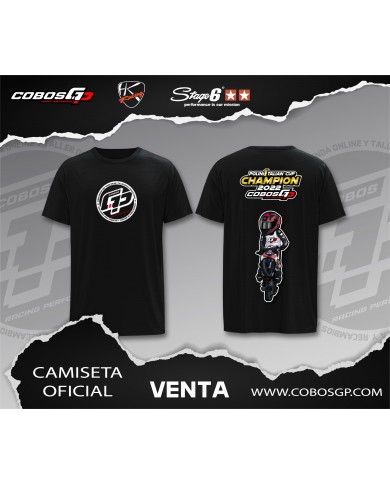 CAMISETA MANGA CORTA NEGRA COBOSGP CAMISETA MANGA CORTA NEGRA COBOSGP