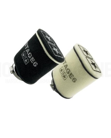 FILTRO DE AIRE DOUBLE LAYER LARGO 70mm STAGE6 NEGRO
