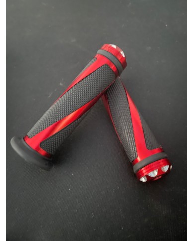 JUEGO DE PUÑOS DE GOMA ANTI DESLIZANTES ROJO