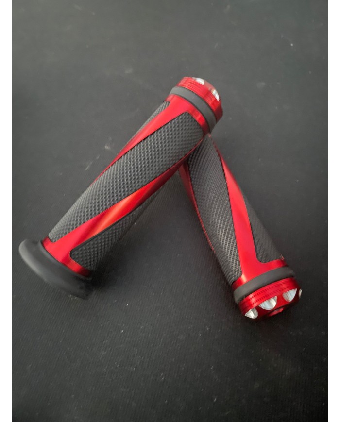 JUEGO DE PUÑOS DE GOMA ANTI DESLIZANTES ROJO